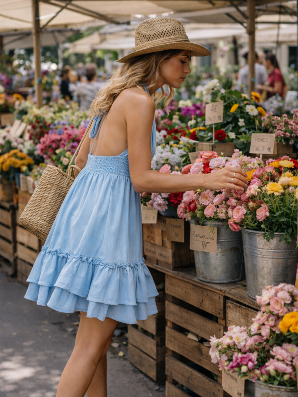 Vestido Celeste